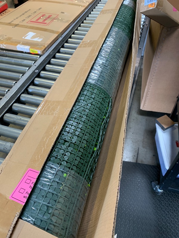 View 3 of ODTORY Artificial Boxwood Roll Panels, 6 FT X 12 FT(72 sqft) Yellow Green
