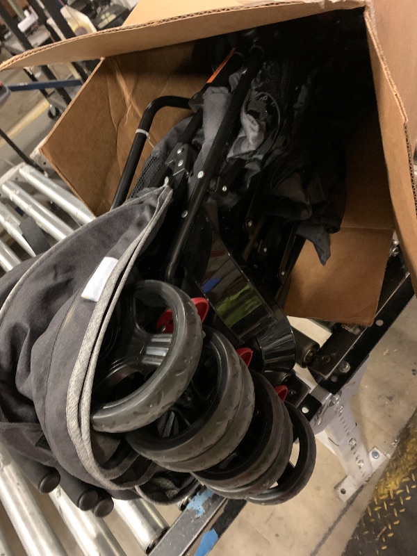 Photo 1 of Dream On Me Volgo Twin Baby Stroller, Lightweight Side-by-Side Double Umbrella Stroller with Adjustable Canopy, 5-Point Harness, Storage Basket & Travel-Friendly Fold – Black | 5 Point Safety Harness, Smooth Swivel Wheels, Lightweight, Adjustable Double C
