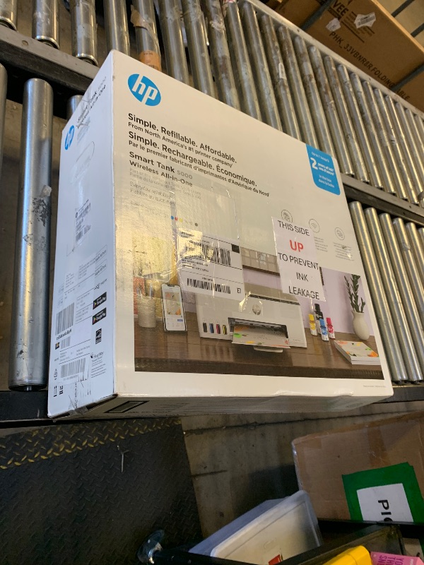 Photo 1 of HP Smart Tank 5000 Wireless All-in-One Ink Tank Printer, Scanner, Copier with 2 Years of Ink Included, Best-for-Home, Cartridge-Free, Refillable and AI-Enabled. (5D1B6A)