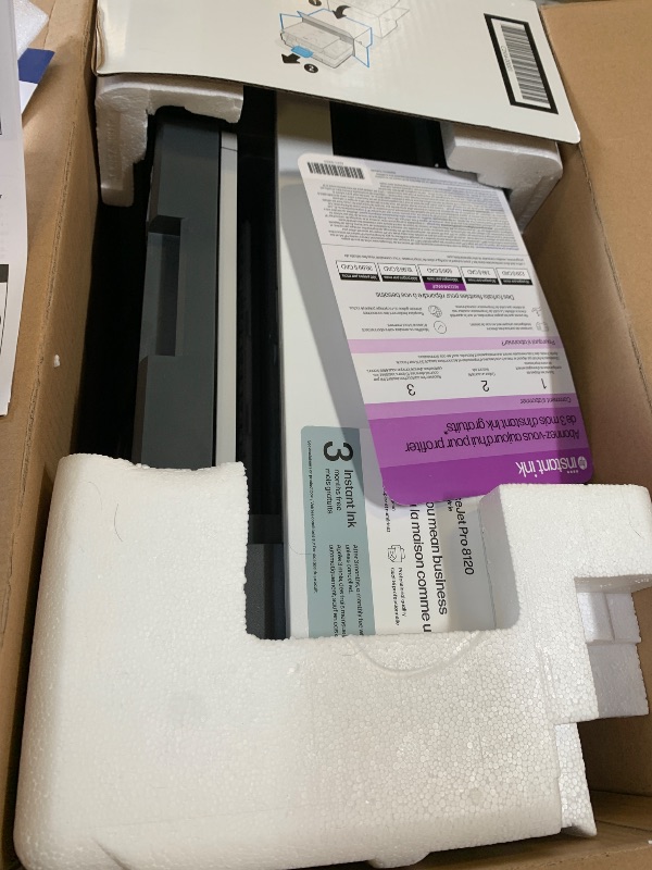 Photo 1 of HP OfficeJet Pro 8125 Wireless All-in-One Color Inkjet Printer, Print, Scan, Copy, ADF, Duplex Printing Best-for-Home Office, 3 Month Trial of Instant Ink Included, AI-Capable (C2VJ4A)