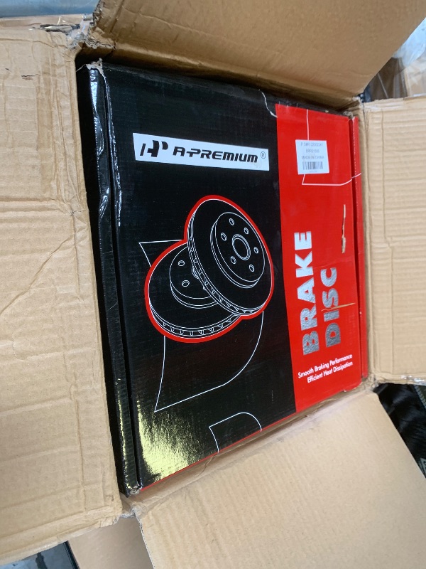 Photo 1 of Callahan Brake Parts Front Brake Kit For INFINITI Q50 2014-24 |Q60 2017-22 |QX50 2016-17 |Nissan Z 2023-24 - Drilled & Slotted Disc Rotors with Ceramic Brake Pads + Hardware, EBYK042944
