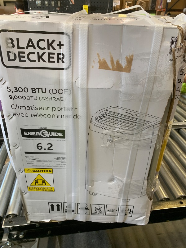 Photo 1 of BLACK+DECKER Portable Air Conditioner, 9,000 BTU, BPACT08WT, White