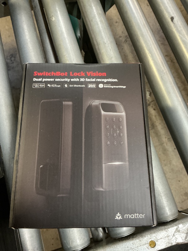Photo 1 of SwitchBot Lock Vision, 3D Face Recognition Smart Lock, Deadbolt Keyless Entry, DualPower 12-Month Battery, WiFi No Hub Required, Matter Over WiFi, Works with Apple Home, Alexa, Google, IP65