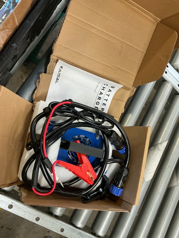 View 3 of 12V 30A Lithium Battery Charger 14.6V LiFePO4 Battery Charger IP67 Waterproof & 0V Wake Up 12 Volt Lithium Charger with 2 Connectors, 8 Protections for 12.8V LiFePO4 Battery of RV, Boat, Solar, Marine