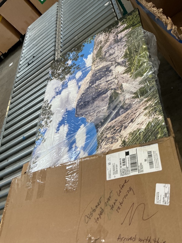 View 2 of Wrapped Canvas Wall Art - Pierre Leclerc 'Yosemite Half Dome' Wall Art for Living Room, Bedroom, or Office Décor - 30x47