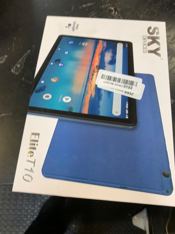 Photo 1 of Sky Devices Elite T10 Tablet with Protective Case, 10-Inch HD Display, Octa-Core Processor, Android 11, 64GB Storage, 4GB RAM, 13MP + 8MP Cameras, Full Metal Body, Blue
