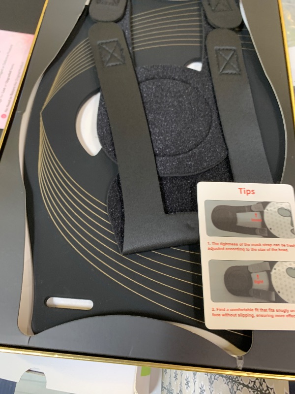 Photo 1 of FSA, HSA Eligible Face Mask Light Therapy, LED Red Light Therapy Mask with 850nm Near Infrared, Acne Treatment,4 Lights Program Treatments for Face