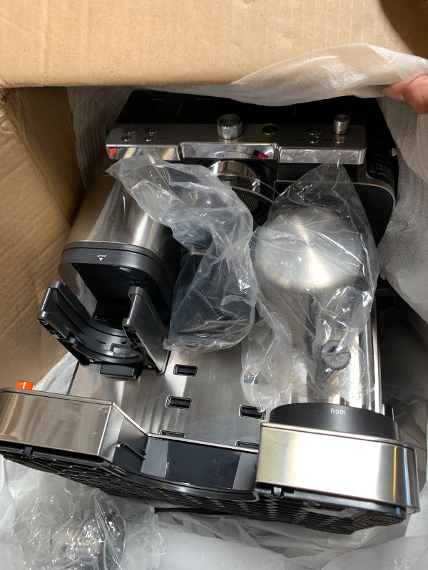 Photo 1 of Ninja R-ES601 Luxe Café Premier Series Espresso Machine, Drip Coffee, Cold Brew, Grinder, Tamper, Frother, Silver (Renewed)