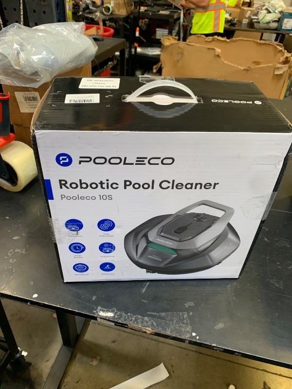 Photo 1 of Pooleco Cordless Robotic Pool Cleaner with Remote Control, Pool Vacuum for Above & In-Ground Pool with 90 Mins Runtime, Self-Parking,Fast Charging, Ideal for Above Ground Pools up to 850 Sq.ft