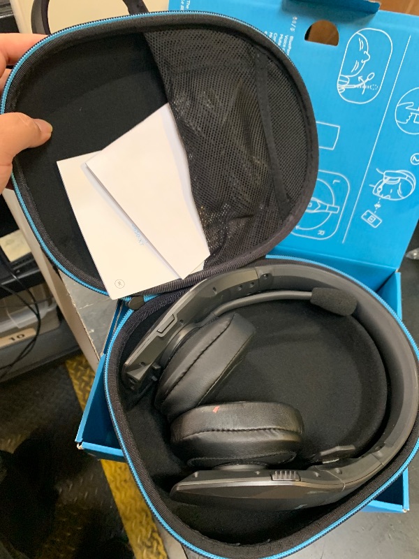 Photo 1 of BlueParrott S650-XT Bluetooth Wireless Headphones 96% Noise Canceling Over Head Trucker Headset with Mic, 2-in-1 Convertible Stereo to Mono with ANC, IP54-Rated Protection, 36 hrs. Talk Time, Black
