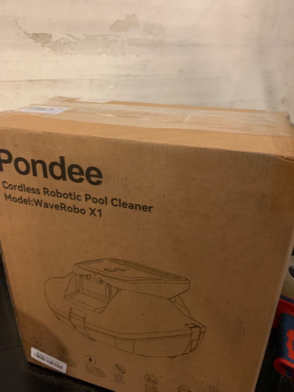 Photo 1 of Pondee X1 Robotic Pool Vacuum, Cordless Pool Cleaner with 120-Min Runtime, Auto-Parking, 2.5h Fast Charging, for Above-Ground & Flat-Bottom Inground Pools up to 850 sq.ft