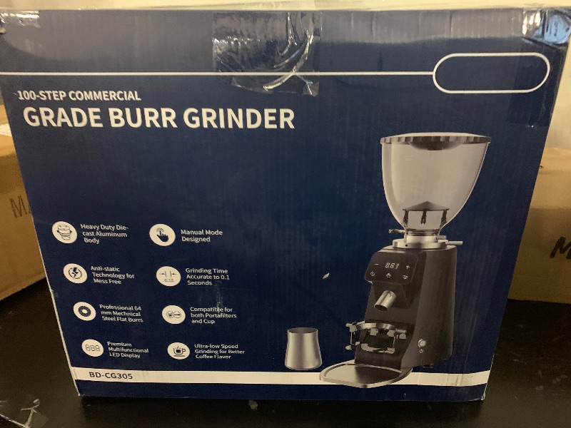 Photo 1 of SHARDOR 64mm Burr Coffee Grinder, Electric Espresso Coffee Grinders for Home Use with Commercial-Grade Precision, 100 Grind Settings, Die-Cast Aluminum Housing, 17.6oz Hopper, Anti-Static Technology