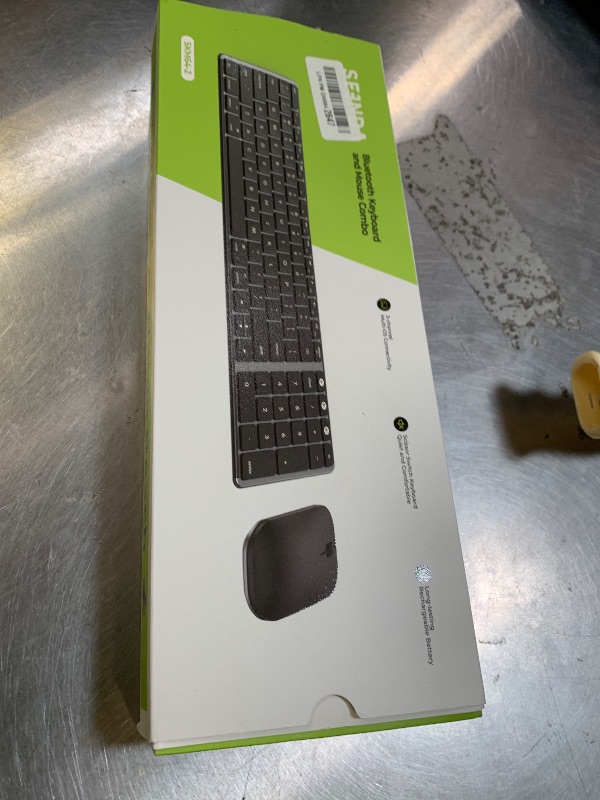 Photo 1 of seenda Bluetooth Keyboard and Mouse Combo for Mac, SKM64-2 Rechargeable Silent Wireless Keyboard Mouse Compact Slim, 3 Multi-Device Connection, Compatible for Mac MacBook Pro/Air iPad, Black Gray