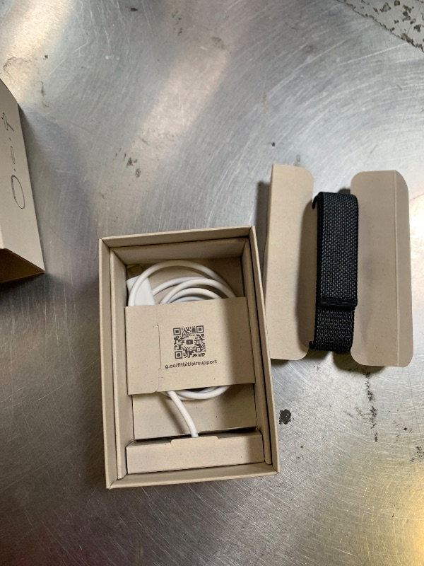 Photo 1 of Google Fitbit Air - Screenless Activity Tracker with Fitness, Heart Rate, and Sleep Tracking - Personalized AI-Powered Coaching - Up to 7 Days’ Battery Life - Works with iOS and Android - Obsidian