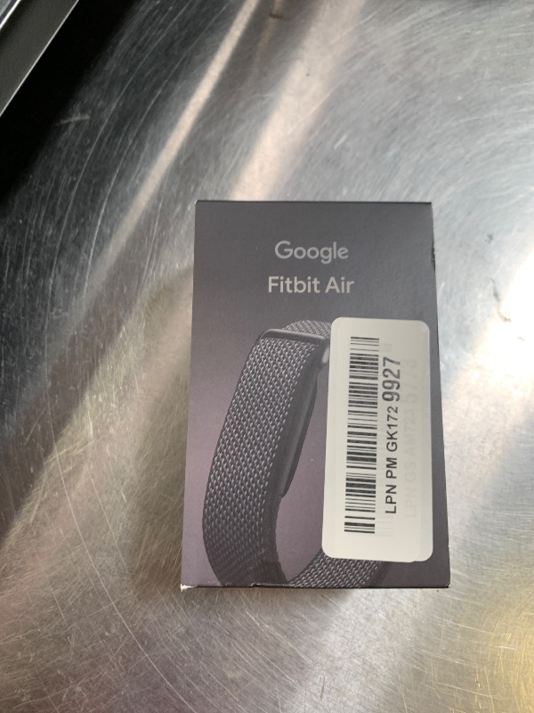 Photo 1 of Google Fitbit Air - Screenless Activity Tracker with Fitness, Heart Rate, and Sleep Tracking - Personalized AI-Powered Coaching - Up to 7 Days’ Battery Life - Works with iOS and Android - Obsidian