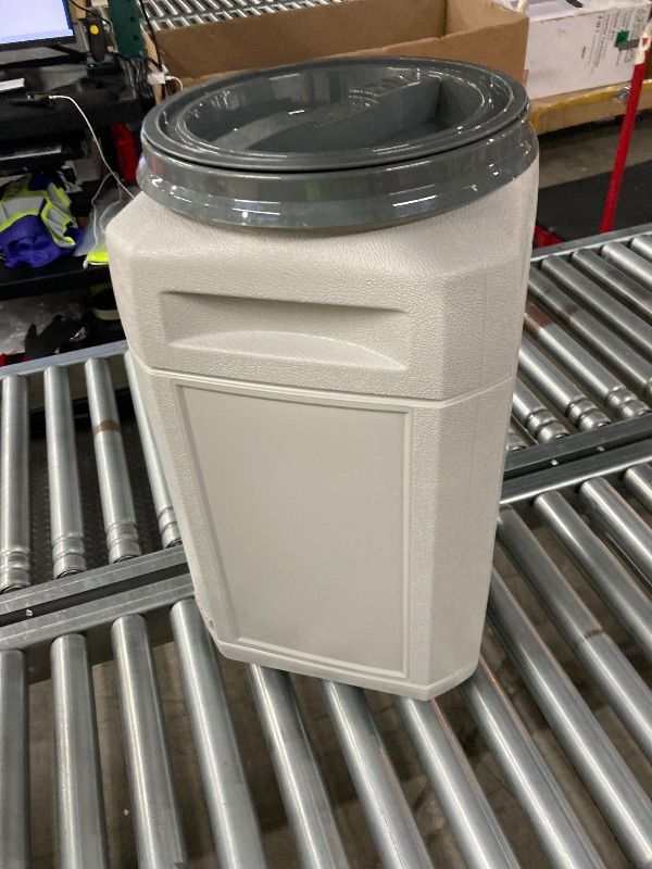 Photo 1 of ***DAMAGE-SMALL BOTTOM CORNER HOLE*** Mighty Tuff Airtight Dog Food Storage Container – 13 Gal, up to 54 lb Capacity – Cat and Dog Food Container with Twist Lid & Handles – BPA-Free, Made in USA