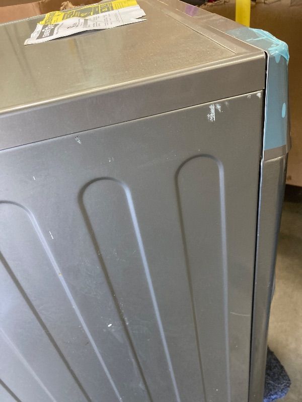 Photo 1 of ***DAMAGE -DETERGENT LID BROKEN, SOME DENTS, SCUFFS/SCRATCHES -SELLING AS IS ***
LG WM3555HVA 2.4?Cu.?Ft. Smart Wi?Fi Enabled Front-Load All-in-One Washer/Dryer Combo – Compact, Energy-Efficient Laundry Solution, White ***DAMAGE -SOME DENTS, SCUFFS/SCRAT