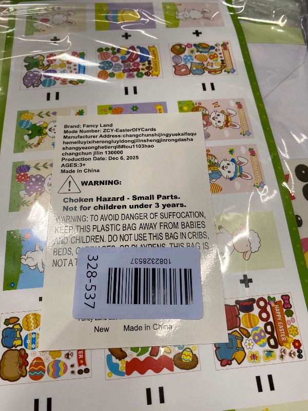 Photo 1 of ***PACK OF 5***Fancy Land 18 Pack Easter Crafts for Kids Card Making Kit DIY Make Your Own Easter Cards with Envelopes Classroom School Activities Party Favors