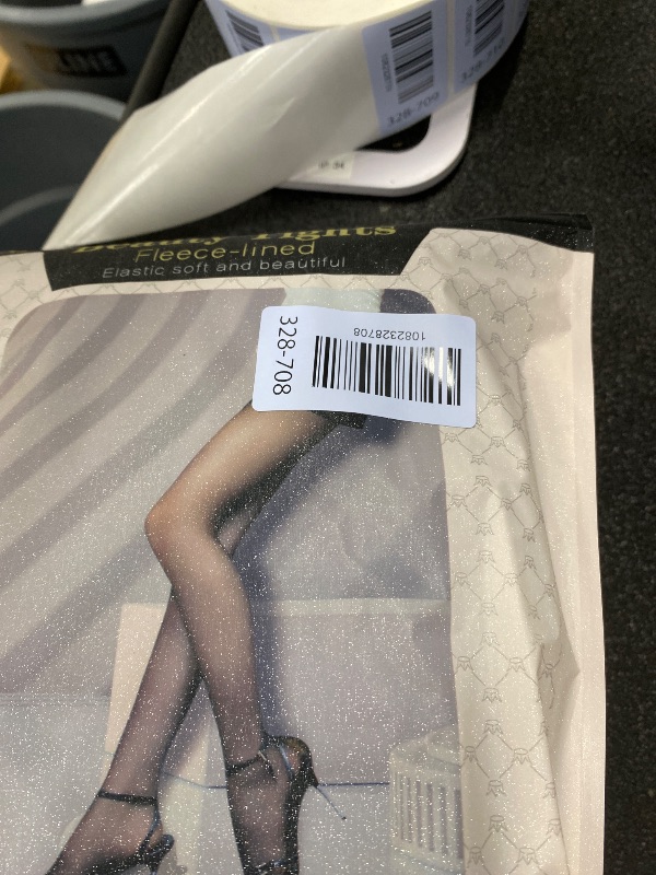 Photo 1 of ***PACK OF 3***Welvgnnce Fleece Lined Tights Sheer Women - Fake Translucent Warm Pantyhose Leggings Sheer Thick Tights for Winter Black