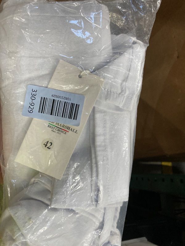Photo 1 of **HAS SOME SPOTS**FREDD MARSHALL Men's White Skinny Slim Fit Ripped Distressed Destroyed Stretch Jeans Pants,White, SIZE 42