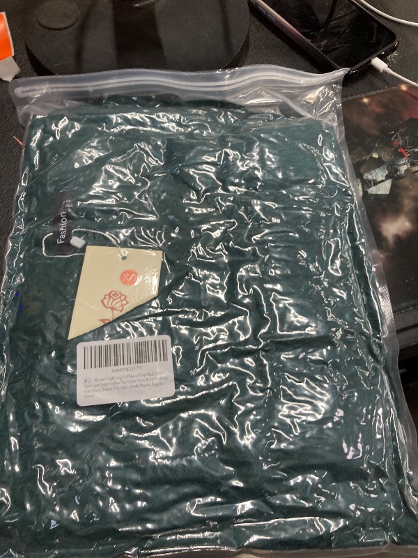 Photo 1 of ***ACTUAL DRESS IS DARK GREEN***Women's Long Puff Sleeve Floral Maxi Dress V Neck Lace Eyelet Hollow Out A Line Flowy Boho Spring Wedding Guest Party Dresses (Small, Green)***ACTUAL DRESS IS DARK GREEN*** SIZE SMALL