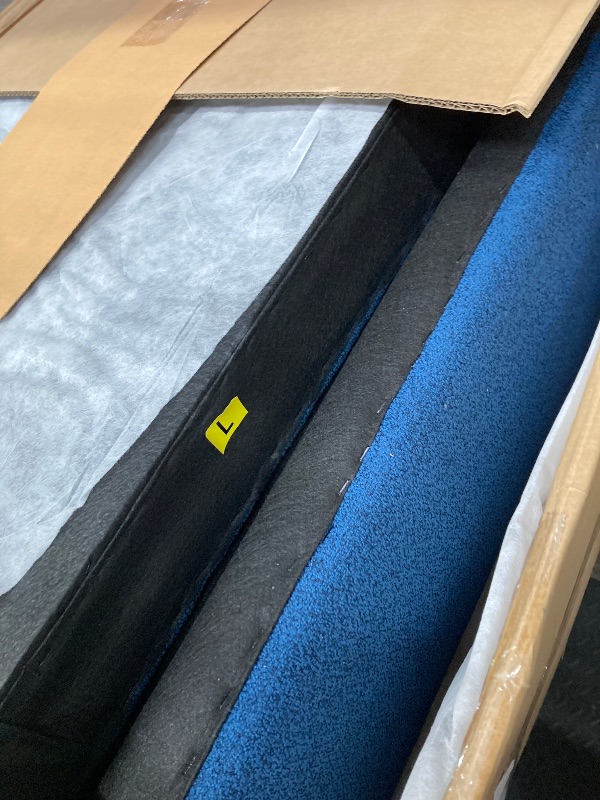 View 1 of ***THIS IS ONLY A PART OF THE ITEM*THERE ARE BOXES MISSING***Marsail 3-in-1 Convertible Sofa Bed, 54" Sleeper Sofa with Solid Wood Side Table & Frame, Pull-Out Couch with USB Ports & Side Pockets, Loveseat Sofa with Adjustable Backrest, Blue***THIS IS ONL