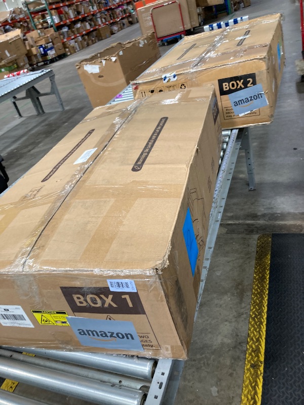 View 2 of ***THIS IS ONLY A PART OF THE ITEM*THERE ARE BOXES MISSING***Marsail 3-in-1 Convertible Sofa Bed, 54" Sleeper Sofa with Solid Wood Side Table & Frame, Pull-Out Couch with USB Ports & Side Pockets, Loveseat Sofa with Adjustable Backrest, Blue***THIS IS ONL
