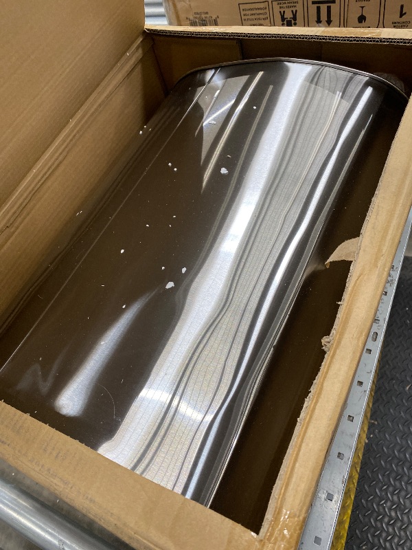 Photo 1 of ***MISSING INSERT PART ONLY*** iTouchless 13 Gallon Oval Touchless Sensor Trash Can with Odor Filter, Fingerprint-Proof Stainless Steel, 50L Automatic Kitchen Garbage Bin, Smart Hands-Free Motion Lid, Quiet Soft-Close  ***SOME DENTS***