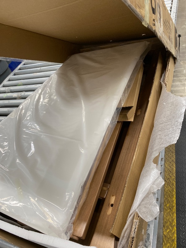 Photo 1 of ***MISSING HARDWARE***Graco Benton Changing Table with Bonus Water-Resistant Changing Pad (Driftwood) - GREENGUARD Gold Certified, Includes Diaper Change Pad with Safety Strap, 2 Open Storage Shelves for Organizing***MISSING HARDWARE***