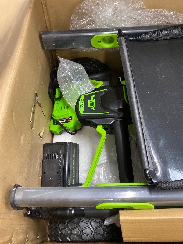 Photo 1 of ***PARTS ONLY*******MISSING PIECES -SELLING AS INCOMPLETE PARTS ONLY*** Greenworks 40V 21" Self-Propelled Cordless Lawn Mower – Brushless Motor, 5.0Ah Battery & Charger(75+ Tool Compatible)
