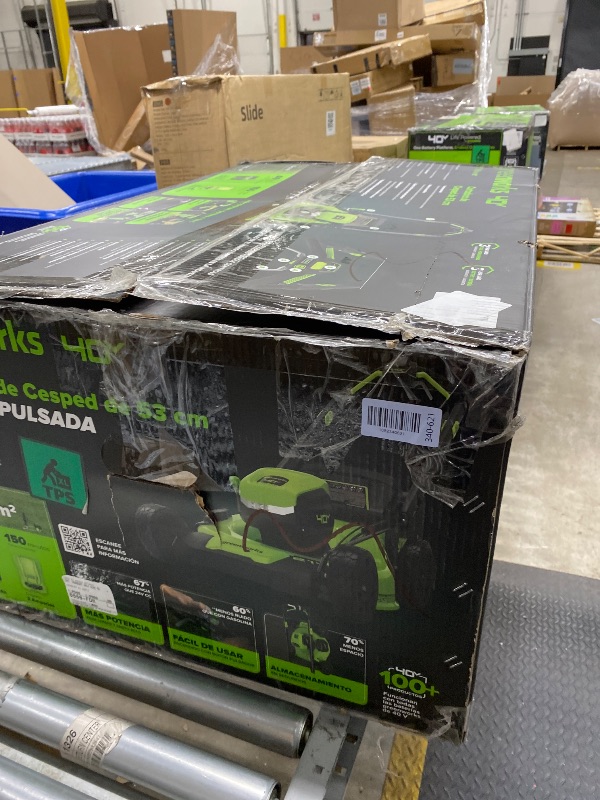 Photo 1 of ***PARTS ONLY*******MISSING PIECES -SELLING AS INCOMPLETE PARTS ONLY*** Greenworks 40V 21" Self-Propelled Cordless Lawn Mower – Brushless Motor, 5.0Ah Battery & Charger(75+ Tool Compatible)