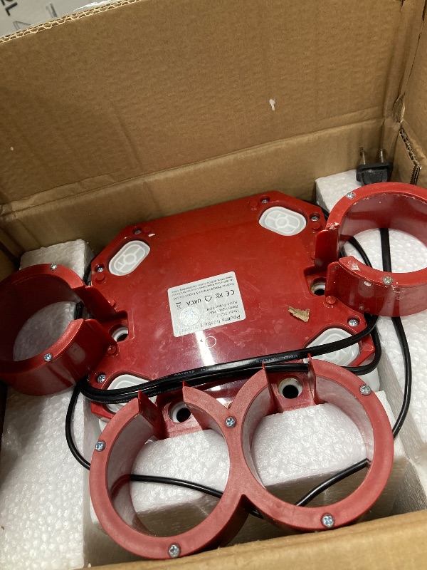 Photo 1 of ***USED*** Heated Chicken Waterer, 2 Gallon Thermostatic Poultry Drinker with 4 Cups, Outdoor Winter Water Heater with Leg Base for Chickens, Ducks, Geese, Turkeys, Anti-Freeze Automatic Watering System