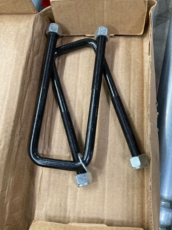 Photo 1 of -***THERE ARE ONLY 2 INCLUDED AS SEEN IN PICTURE***Rough Country 9/16" Square Suspension U-Bolts 2.5 x 7.75 7604***THERE ARE ONLY 2 INCLUDED AS SEEN IN PICTURE***