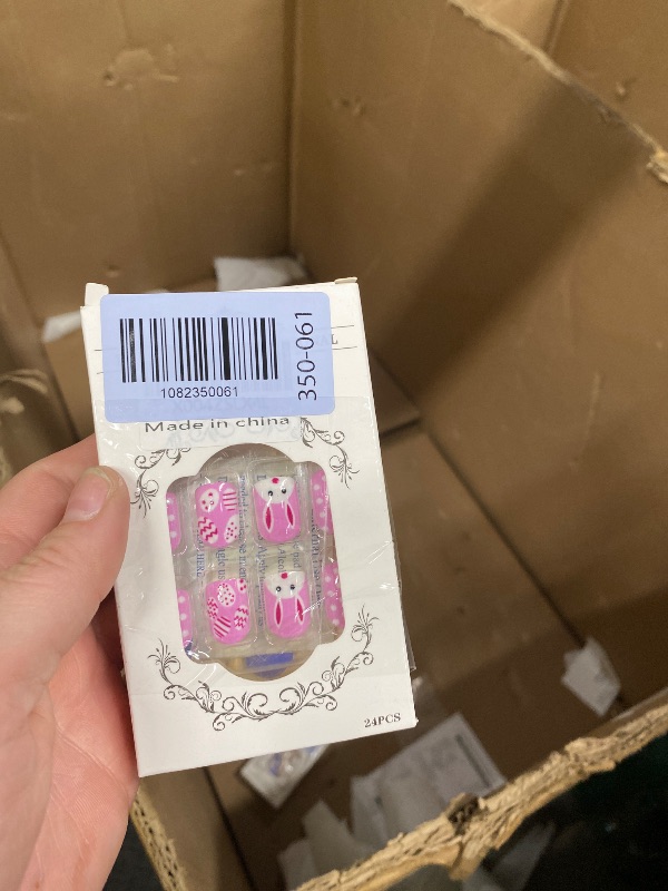 Photo 1 of **2 DIFFERENT PACKS OF EASTER NAILS**24Pcs Pink Square Press on Nails Easter Fake Nails with Colorful Eggs Bunny Design Holiday Reusable Stick on Nails Cute Easter Bunny Nail Artificial Short Nails Press ons Spring Summer Nail for Women