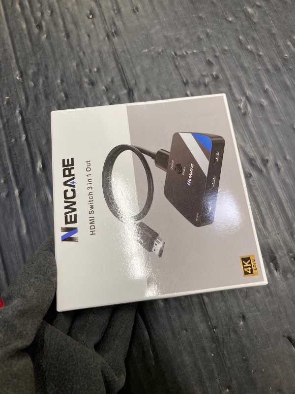Photo 1 of [Upgrade] HDMI Switch 3 in 1 Out, 4K@60Hz HDMI 2.0 Switch Splitter with 2.6FT Long HDMI Cable, 3-Port HDMI Switcher Selector, Supports 4K 30Hz 3D 1080P HDCP2.2 for PS5 Xbox DVD Player Fire Stick PC