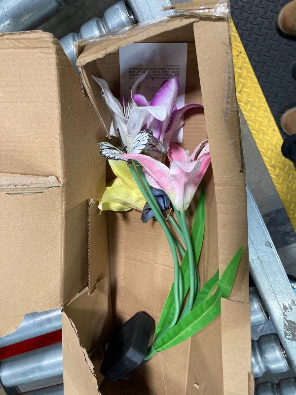 Photo 1 of ***ONLY 1 INCLUDED*** Solar Flower Lights Outdoor Waterproof, Lily Solar Powered Garden Lights, Upgraded Solar Flower Lights for Outside Yard Patio Pathway Decoration, Light Up Flowers***ONLY 1 INCLUDED***