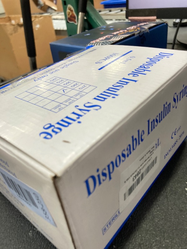 Photo 1 of 0.5ml Syringe with Cap, 29G 1/2-inch(12.7mm), Individually Packaged, 100-Pack Lab Syrings