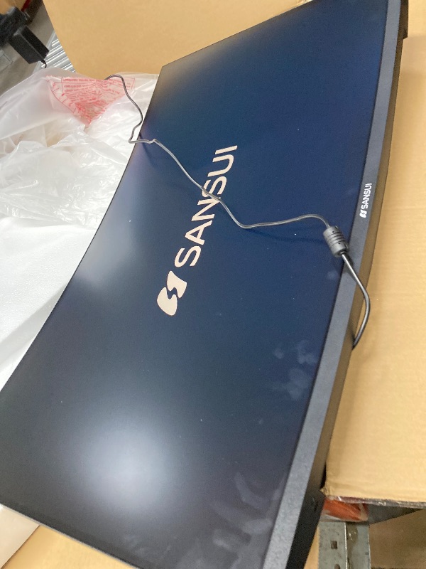 Photo 1 of ***DAMAGED -SELLING AS PARTS ONLY*** SANSUI 32 Inch Curved 240Hz Gaming Monitor High Refresh Rate, FHD 1080P Gaming PC Monitor HDMI DP1.4, Curved 1500R, 1Ms MPRT, HDR,Metal Stand,VESA Compatible(DP Cable Incl.)