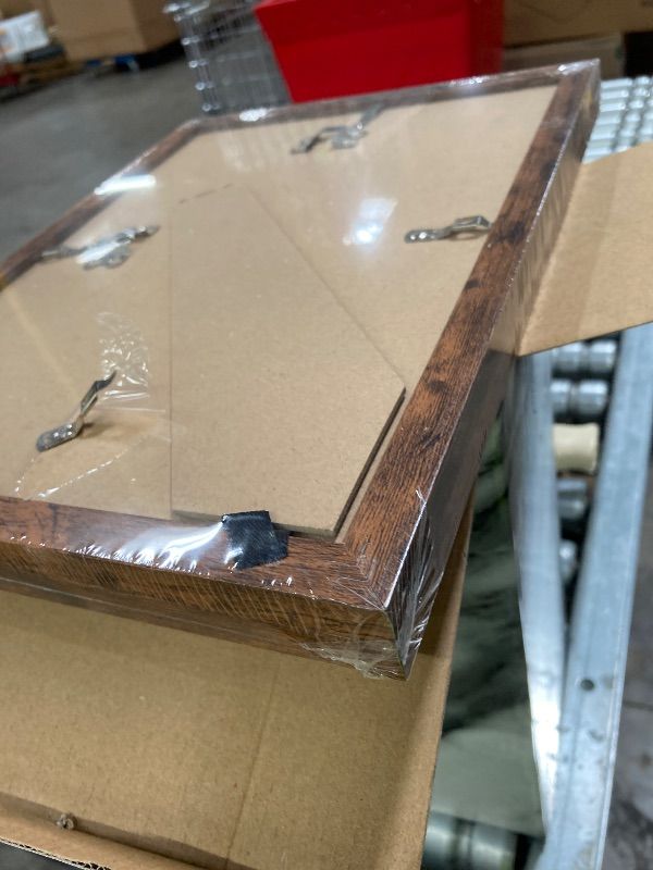 Photo 1 of ***FACTORY SEALED*** A4 Picture Frame Set of 12, Display 6x8 with Mat or 8.3x11.7 without Mat, Photo Frames for Wall Mounting or Table Top Display, Brown***FACTORY SEALED***