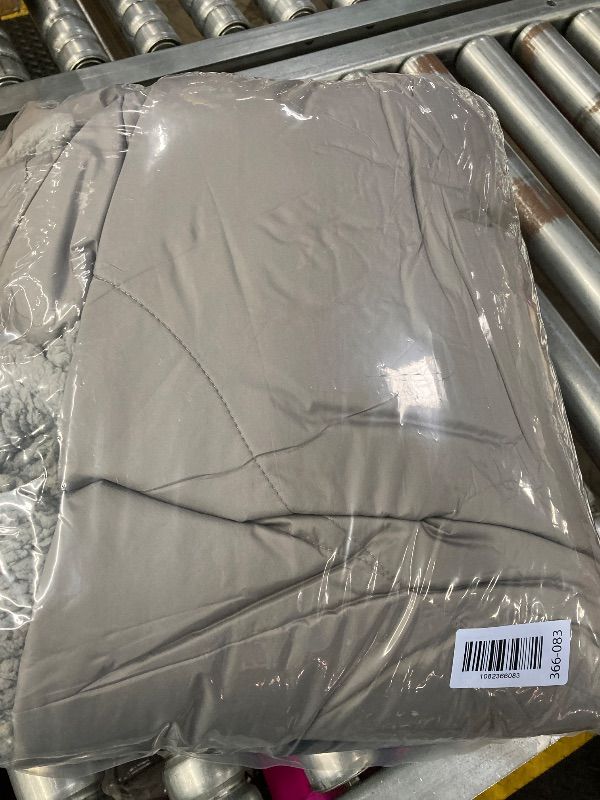 Photo 1 of **MISSING CARRY BAG AND CAR CHARGER****Ourea 12V Battery Operated Heated Blanket Cordless Electric Blanket with 20000mAh Power Bank Portable Heated Throw for Outdoor Camping Car Stadium Travel Home Sherpa Fleece Grey