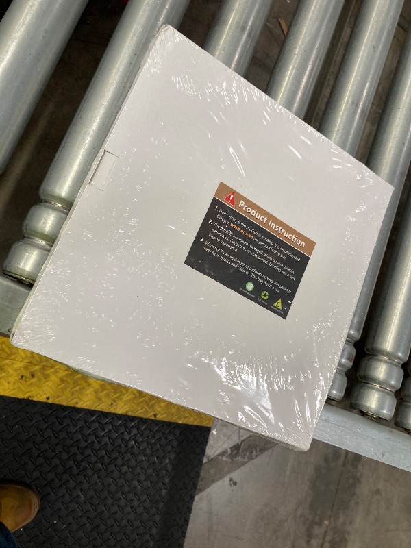 View 2 of ***FACTORY SEALED***Emvency Set of 4 Black Throw Pillow Covers Modern Abstract Grey Stripes Gray White Acrylic Bold Decorative Pillow Cases Home Decor Square 18x18 Inches Pillowcases***FACTORY SEALED***