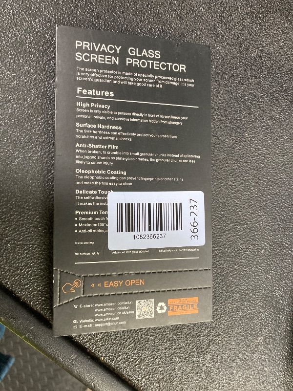 Photo 1 of ***FACTORY SEALED***Ailun 3 Pack Privacy Screen Protector for iPhone 16 [6.1 inch] + 3 Pack Camera Lens Protector, Anti Spy Private Tempered Glass Film, Case Friendly, [9H Hardness][Not for iPhone 16e/16Pro/Plus/ProMax]***FACTORY SEALED***