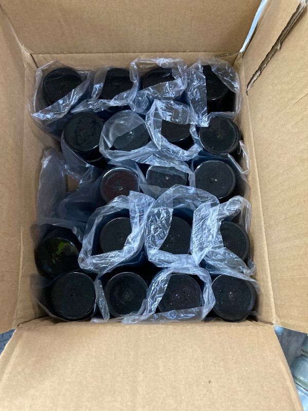 Photo 1 of ***5 ARE MISSING***24 Pcs Plastic Deodorant Containers,2 oz/60ml Empty Round Twist-Up Solid Stick Tube Container for Homemade Deodorant,Shaving Soap Stick,Heel Lip Balm,Solid Lotion Bars-Top Filling, Black***5 ARE MISSING***