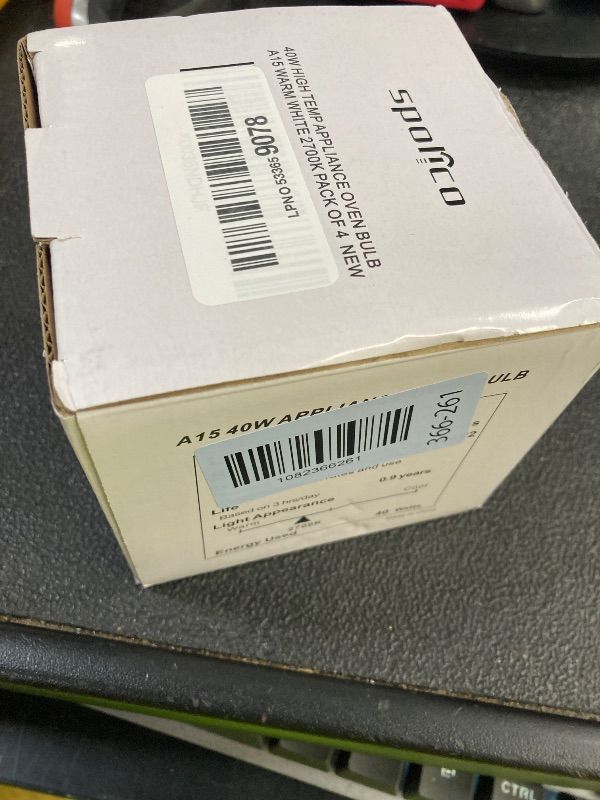 Photo 1 of ***1 BULB MISSING***Appliance Oven Light Bulb A15 40W High Temperature 500 Degrees Resistant for Refrigerator Over Stove Microwave Range Hood Lava Lamp Replacement Bulb E26 Medium Base 120V Warm White***1 BULB MISSING***