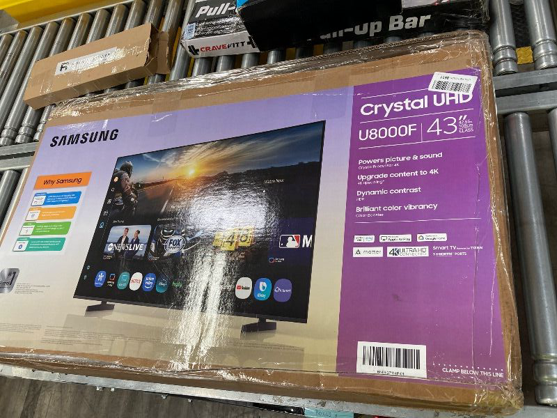 Photo 1 of ***NO REFUNDS OR RETURNS***Samsung 43-Inch Class Crystal UHD U8000F 4K Smart TV (2025 Model) Endless Free Content, Crystal Processor 4K, MetalStream Design, Knox Security, Alexa Built-in***NO REFUNDS OR RETURNS***