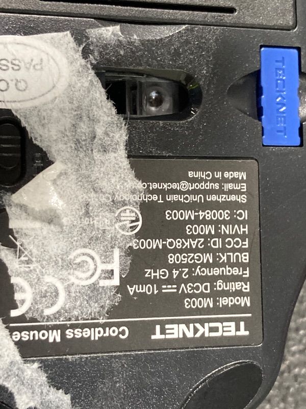 Photo 1 of ***NO TOGGLE***TECKNET Wireless Mouse, 2.4G Ergonomic Optical Mouse, Computer Mouse for Laptop, PC, Computer, Chromebook, Notebook, 6 Buttons, 24 Months Battery Life, 2600 DPI, 5 Adjustment Levels - Black***NO TOGGLE***
