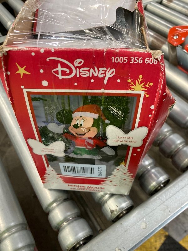 Photo 1 of ***No charger***DISNEY 3.5 Ft. Inflatable Minnie Mouse in Holiday Outfit***No charger***