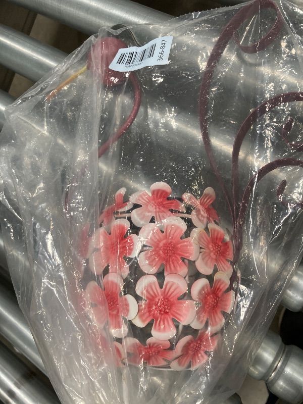 Photo 1 of ***MISSING PIECES -SELLING AS PARTS ONLY*** MUMTOP Flamingo Solar Lights Outdoor-Decorative Solar Lanterns Outdoor Waterproof, Tabletop Lamp with Flower Ball Ornaments for Yard Patio Garden Outside Decorations