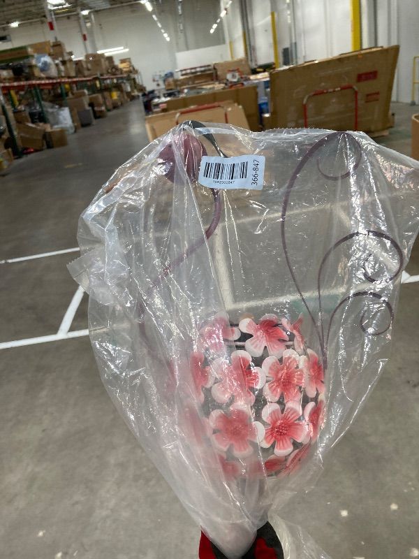 Photo 1 of ***MISSING PIECES -SELLING AS PARTS ONLY*** MUMTOP Flamingo Solar Lights Outdoor-Decorative Solar Lanterns Outdoor Waterproof, Tabletop Lamp with Flower Ball Ornaments for Yard Patio Garden Outside Decorations