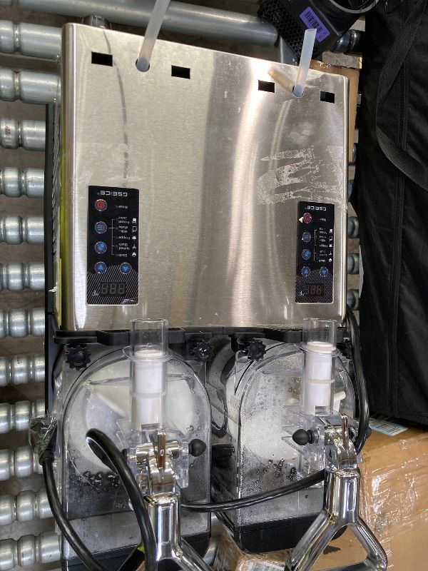 View 2 of ***PARTS ONLY/NO BOX****Slushy Machine for Home, 135oz x 2 Tank Slushie Machine for Commercial & Home Use, Margarita Machine with LED Lights 400W Fast Chill & Quiet for Restaurant Bar Cafes Food Truck, No Ice Needed